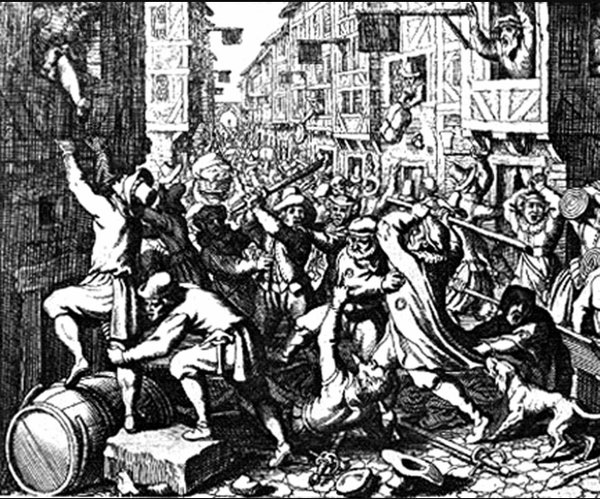 Did Shakespeare witness the riot of London apprentices in Southwark in 1592?